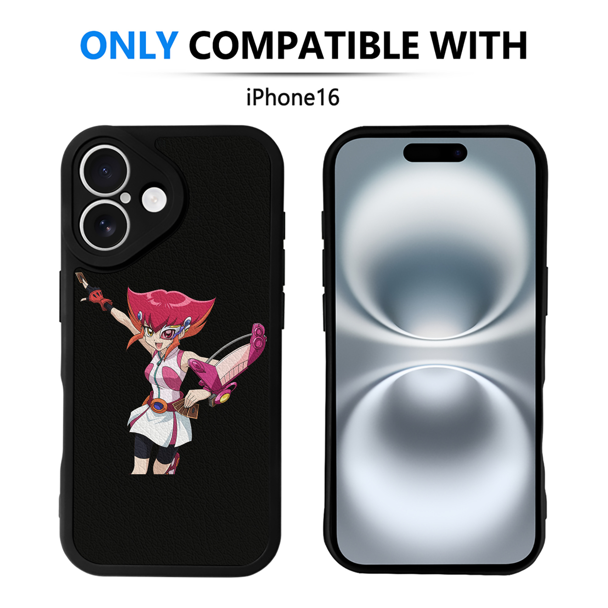 遊☆戯☆王 Yu-Gi-Oh! 【iPhone 16シリーズ対応】シリコンスマホケース（レザー調） 材質：シリコン